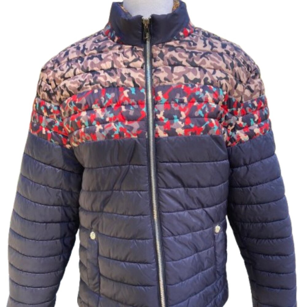 Unknown Source Jacket Puffer Multi Patterned Beau… - image 1